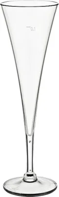 Produktbild von Transparente, robuste Sektflöte aus Acryl-Kunststoff, 100ml Fassungsvermögen