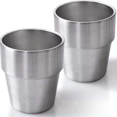 Produktbild von Famanu Edelstahl-Drinkbecher 300 ml - Set von 2