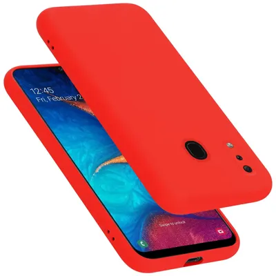 Image de Cadorabo Housse de protection pour Samsung Galaxy A20 / A30 / M10s Housse en rouge Housse de portable Case Cover TPU Etui