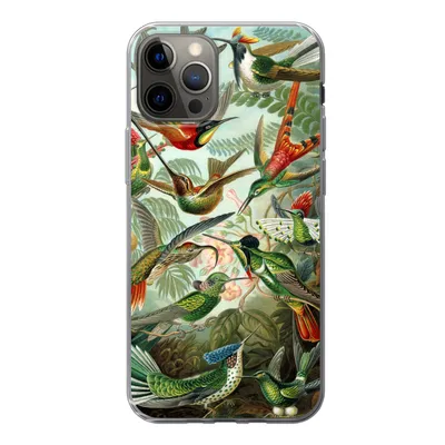 Produktbild von MuchoWow® Handyhülle Schutzhülle Hülle für iPhone 13 Pro Trochilidae - Alte Meister - Kunst Silikon Softcase Handy Hülle - Handy-Tasche