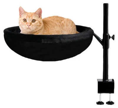 Produktbild von Drehbare Katzenliege für den Schreibtisch mit waschbarer Bezüge