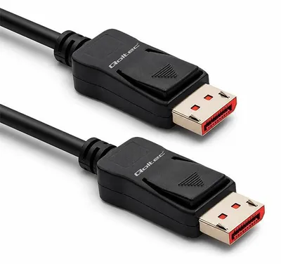 Obrázok produktu pre Qoltec, kábel DisplayPort 2.1, 40 Gbit/s, 8K, konektor-konektor, 1,5 m