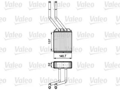 Produktbild von VALEO 811520 Wärmetauscher Innenraumheizung Kühler für FORD Transit Mk6 Kasten (V347, V348, FA) Transit Mk6 Bus (V347, V348, FD, FB, FS, FZ, FC)