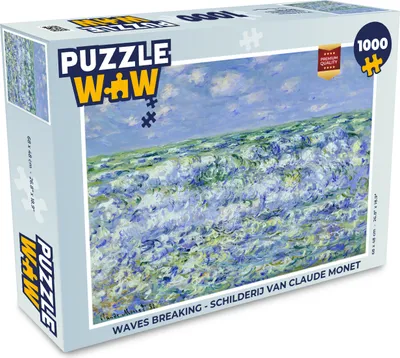 Obrázek produktu pro MuchoWow MuchoWow® Puzzle 1000 ks Prolamující se vlny - obraz od Claude Monet