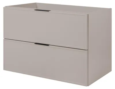Produktbild von Badezimmerschrank Kaschmir + schwarzer Griff, 46 x 80 x 57 cm