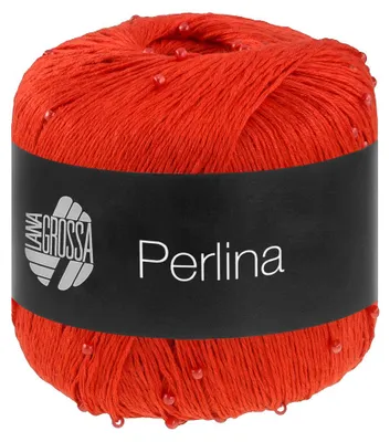 Produktbild von Lana Grossa PERLINA 50 g Seidig glänzendes Accessoire-Garn (Beilaufgarn) Farbe 005 - Rot
