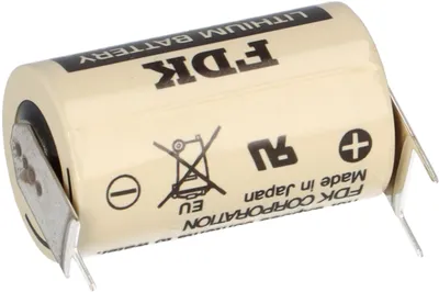 Immagine prodotto di FDK Batteria al litio 3V CR 14250SE-FT1 1/2AA - Cella 2/1 pin ++/- Dimensione griglia: 7,5mm