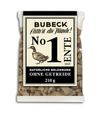 Produktbild von Bubeck No. 1 mit Ente, Keks, Hund, Adult, Ente, 210 g, Gluten-frei