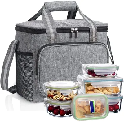Produktbild von Kühltasche 15L Thermotasche Picknicktasche Groß Isoliert Faltbar Gefriertasche