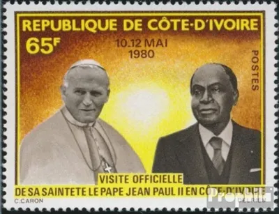 Produktbild von Briefmarken Elfenbeinküste 1980 Mi 641 (kompl.Ausg.) postfrisch Papst Johannes Paul II