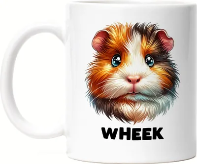 Produktbild von Wheek Meerschweinchen Tasse Weiß Nagerliebe Meerschweinchen Süß