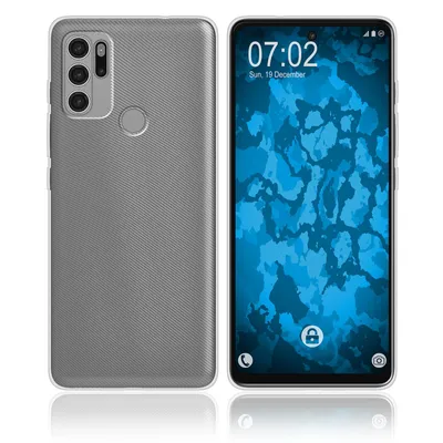 Produktbild von PhoneNatic Case kompatibel mit Motorola Moto G60S - Crystal Clear Silikon Hülle crystal-case Cover