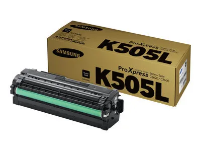 Zdjęcie produktu dla Samsung Oryginalny czarny toner o wysokiej wydajności CLT-K505L, 6000 stron(y), Czarny, 1 szt.