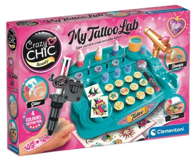 Produktbild von Clementoni Crazy Chic Tattoo Studio - Kreatives Spielset für Kinder
