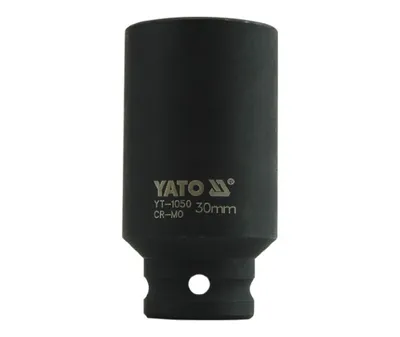 Obrázok produktu pre Yato YT-1050, sada na nástrčkový kľúč, Čierna, 1/2", Metrický, 30 mm, Chróm molybdén
