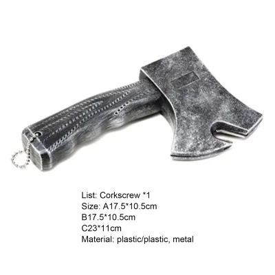 Produktbild von Flaschenöffner kreativer Form rostsicherer Metall-Axt-Försenkorken mit Magnet für Zuhause-B