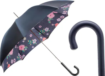 Immagine prodotto di PASOTTI Ombrello 93 cm Jeans e fiori Stampa Manico in pelle Italia