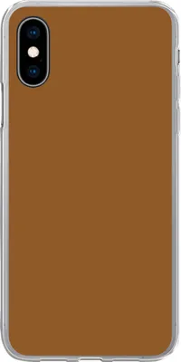 Produktbild von MuchoWow® Handyhülle Schutzhülle Hülle für Telefoonhoesje iPhone X Braun - Erdton - Unifarben Silikon Softcase Handy Hülle - Handyhülle