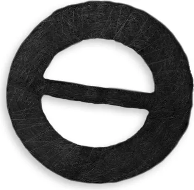 Produktbild von Raffhalter Rund Schwarz Sisal Gardinenspange Gardinenhalter Vorhang Wohnzimmer Dekoration