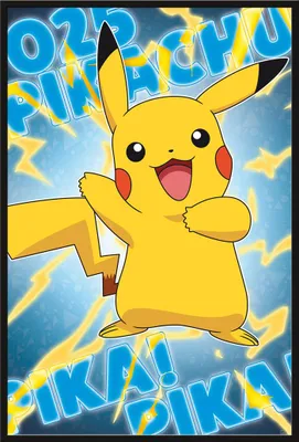 Produktbild von Pokemon - Pikachu - Poster - 61x91,5 cm Kunststoff-Rahmen schwarz