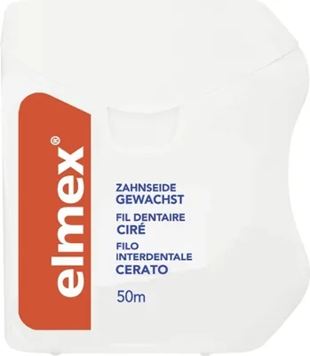 Obrázek produktu pro Zubní nit Elmex voskovaná, 50 m