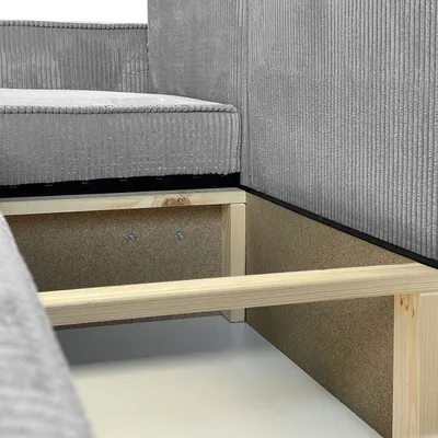Produktbild von Gepolstertes Ecksofa CARLOS XL Cord Poso 110