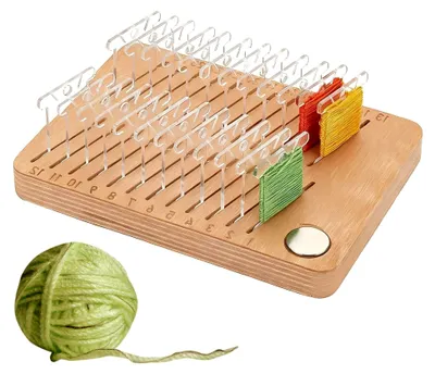 Produktbild von Magnetischer Spulenhalter aus Holz zur Aufbewahrung von Stickgarn