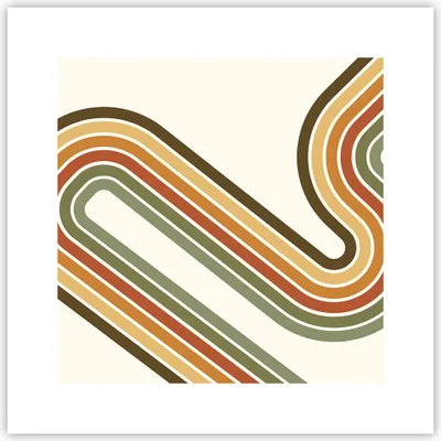 Produktbild von Poster - Poster ohne Rahmen - Abstraktion Weg Gürtel - 30x30 cm - Wand Bild - Wanddeko - Wandbilder - Kunstposter - Wandposter - Bilder - Kunstdruck - Wanddekoration - Wandbild - P2XAC30x30-4425