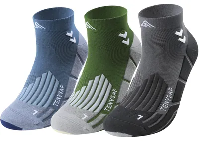 Produktbild von Lounwee Kompressions Laufsocken Herren: 360° Support Fußgewölbe