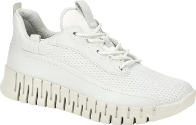 Produktbild von Ecco GRUUV Damenschuhe - bequeme Schnür- Halbschuhe weiß Freizeit NEU
