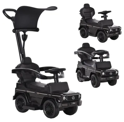 Imagen del producto de Coche infantil con claxon y parasol | Color: | Dimensiones: 40,5 x 85,5 x 95 cm