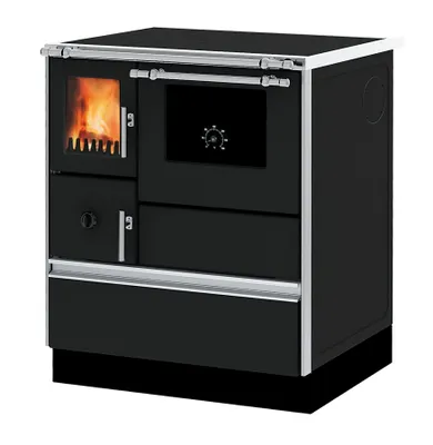 Obrázek produktu pro ALFA PLAM, sporák ALFA 70 ECO DOMINANT, teplovzdušný 6 kW, pravý, antracitový