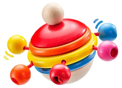 Image de Rotondo, hochet tournoyant, 7,5 cm