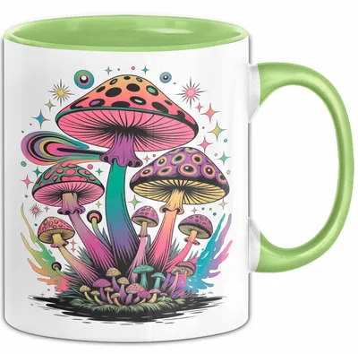 Produktbild von Pilz Fan Tasse Geschenkidee für Pilzliebhaber (Grün)