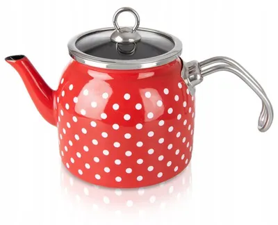 Image de Vilde Bouilloire Émaillée Traditionnelle Crème 1.1L à Sifflet