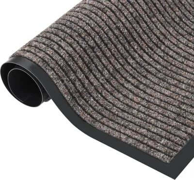 Produktbild von vidaXL Fußmatte Gestreift Beige 60x80 cm