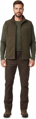 Zdjęcie produktu dla Kamizelka polarowa Deerhunter Wingshooter, kamizelka męska, myśliwska, kolor:Graphite Green Melange, rozmiar:S