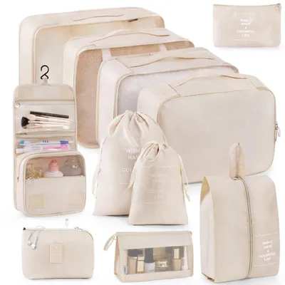 Produktbild von Reise-Organizer-Set mit 11 Packwürfeln und Taschen