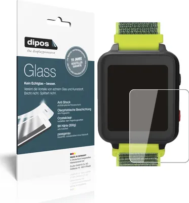 Produktbild von 2x Schutzfolie für Anio 5 Smartwatch - Anti-Shock 9H Folie dipos Glass Kunststoffglas