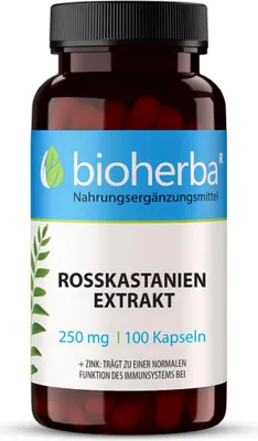 Produktbild von Bioherba Rosskastanien Extrakt 250 mg 100 Kapseln