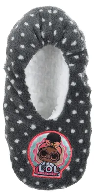 Produktbild von L.O.L. Surprise! Winter Mädchen Hausschuhe Pantoffeln Fleece Warm gefüttert, Farbe:Grau, Größe:27/28 EU