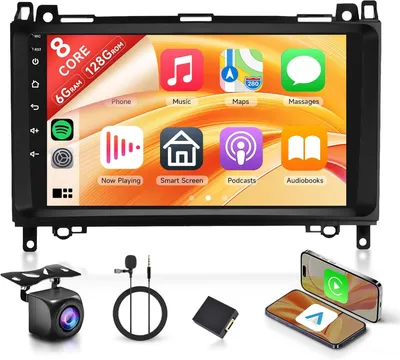 Immagine prodotto di Autoradio - Autoradio Android - Autoradio per auto - Radio multimediale - Sistema di navigazione - Schermo touchscreen da 9 pollici