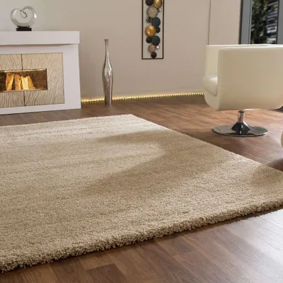 Produktbild von Shaggy Hochflor Teppich Chamonix Langflor in Beige, Größe: 80x150 cm