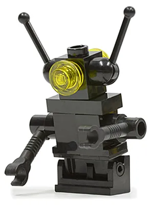 Image de LEGO Minifigurine, série Classic Space, droïde - Base articulée, noire (référence sp075new)