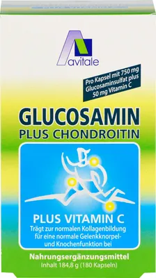 Obrázek produktu pro Glukosamin 750mg plus chondroitin 100mg Kapseln, 180 St KAP