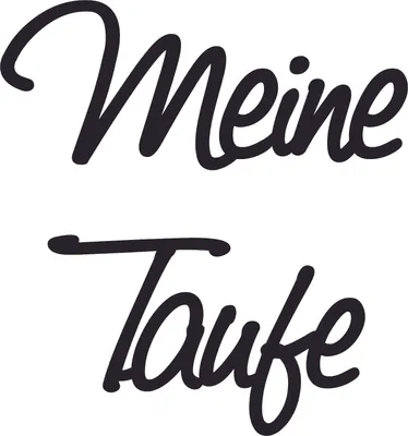 Produktbild von Wachsschrift 'Meine Taufe' 10 cm gold Packung mit 6 Stück