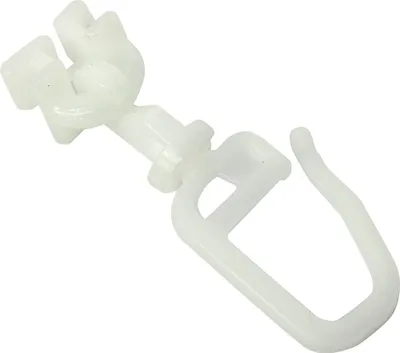Produktbild von Gardinia Drehgleiter 20 Stück, weiß, für 4 mm Laufkanal
