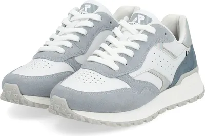 Produktbild von Rieker 'R-EVOLUTION' Damen Echtleder Sneaker weiss / ocean blue, Damen:39 EU