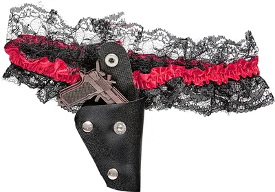 Produktbild von Strumpfband mit Pistole - Wild West Zubehör Dame