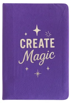 Image de Cahier en velours violet - 80 pages - Créez la magie